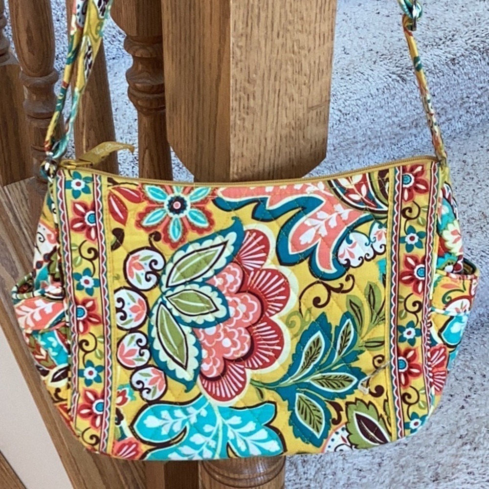 Vera Bradley Retired Yellow Provencal Pattern Shoulder bag, Purse or Crossbody - Picture 4 of 16